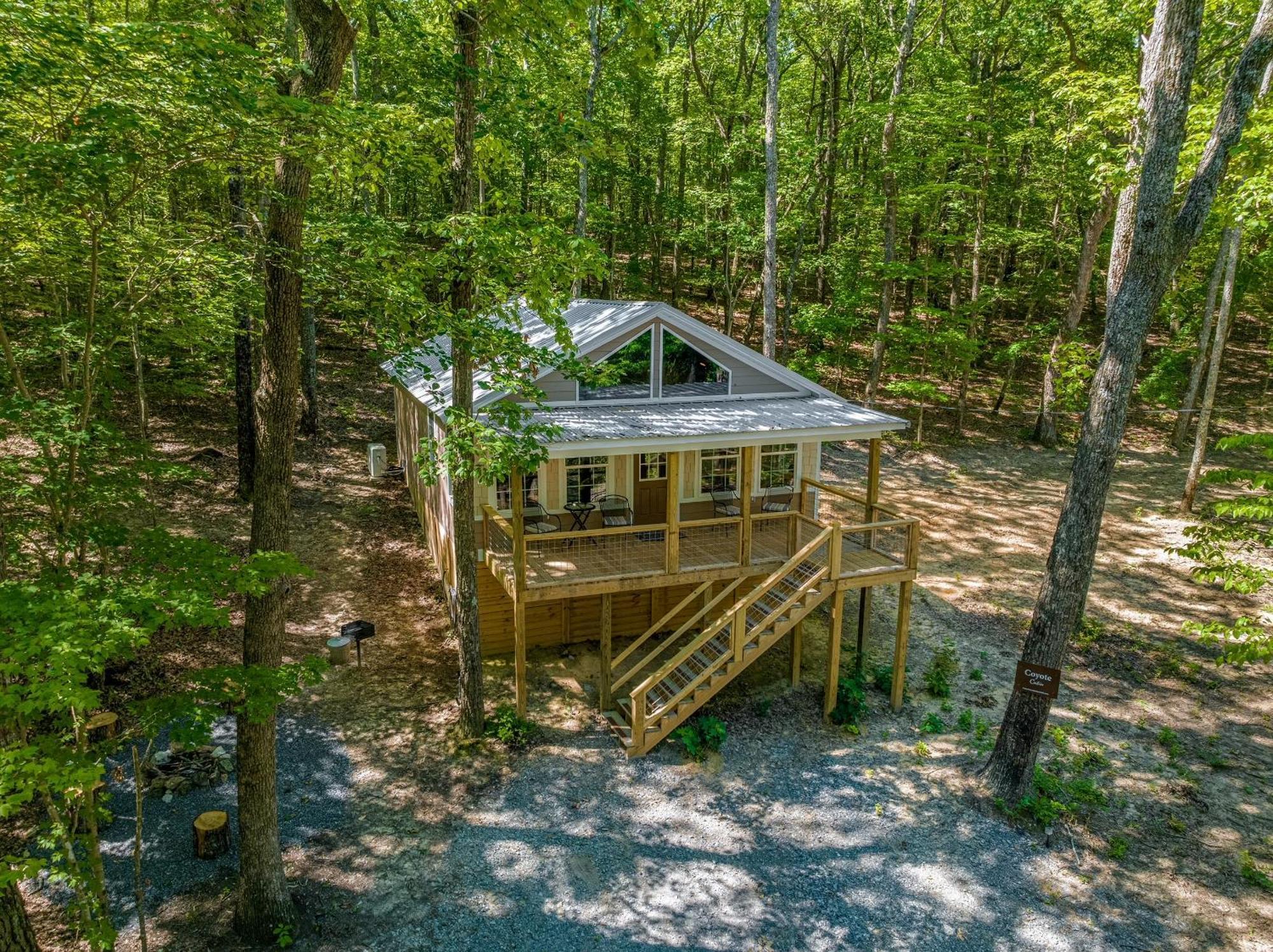 Coyote Cabin At Woodland Retreat At Desoto Beside Desoto State Park Fort Payne Ngoại thất bức ảnh